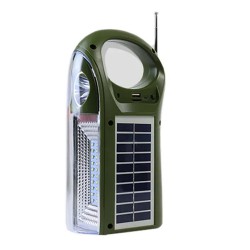 KTS-1437 El Feneri Solar Şarj ve FM Radyolu Kablosuz Hoparlör