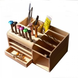 Tool Box Ahşap Organizer Araç Gereç Standı