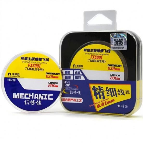 Mechanic FXS001 Hat Çekme Teli 0.01mm 200 Metre